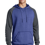 District Young Mens Lightweight Fleece Raglan Hoodie
