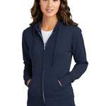 Port & Company Ladies Classic Full Zip Hooded Sweatshirt