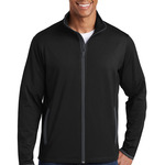 Sport Tek Sport Wick Stretch Contrast Full Zip Jacket
