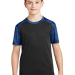 Sport Tek Youth CamoHex Colorblock T-Shirt