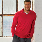 UltraClub Men’s Cool & Dry Sport Performance Interlock 1/4-Zip Pullover