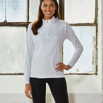 UltraClub Ladies' Cool & Dry Sport Performance Interlock 1/4-Zip Pullover