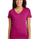 207469CP District Ladies Super Slub V-Neck T-Shirt
