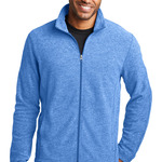 Port Authority Heather Microfleece Full Zip Jacket