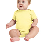 290625CP Rabbit Skins Infant Short Sleeve Baby Rib Bodysuit