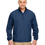 244342CP UltraClub Adult Micro-Poly Quarter-Zip Windshirt