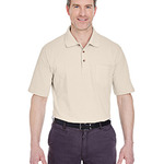 355609CP UltraClub Adult Classic Piqué Polo w/ Pocket