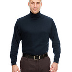 UltraClub Adult Egyptian Interlock Long-Sleeve Turtleneck