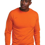 370114CP Bayside Adult Long-Sleeve T-Shirt with Pocket