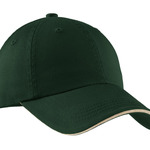 263018CP Port Authority Sandwich Bill Cap w/ Striped Closure