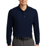 157652CP Port Authority Long Sleeve Silk TouchPolo w/ Pocket