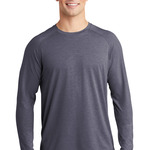 Sport Tek PosiCharge ® Long Sleeve Tri Blend Wicking Raglan Tee