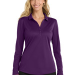 Port Authority Ladies Silk Touch Performance Long Sleeve Polo