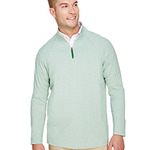 321237CP Devon & Jones CrownLux Performance Men's Clubhouse Micro-Stripe Quarter-Zip