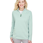 321239CP Devon & Jones CrownLux Performance Ladies' Clubhouse Micro-Stripe Quarter-Zip