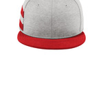 391201CP New Era Shadow Heather Striped Flat Bill Snapback Cap
