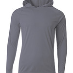 447710 Men's Cooling Performance Long-Sleeve Hooded T-shirt