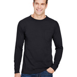 373564CP Bayside Unisex Union-Made Long-Sleeve Pocket Crew T-Shirt