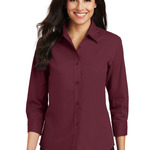 288268CP Port Authority Ladies 3/4 Sleeve Easy Care Shirt