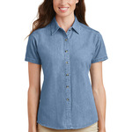 Port & Company Ladies Short Sleeve Value Denim Shirt