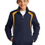 Sport Tek Youth Colorblock Raglan Jacket