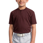 Sport Tek Youth Short Sleeve Henley