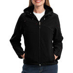 192694CP Port Authority Ladies Textured Hooded Soft Shell Jacket