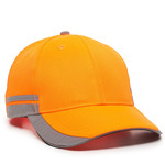 Outdoor Cap Hi-Vis Polyester Hat W/ Reflective Accents