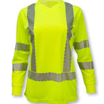 Radians Class 3 High Visibility Women's Long Sleeve Safety T-Shirt