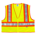 MCR Safety WCCL2L Type R Class 2 Two-Tone Mesh Safety Vest